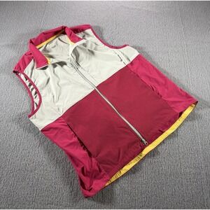 Bonobos Fielder Golf Vest Vented Mens Large Pink‎ Outdoor Outerwear Zip Up